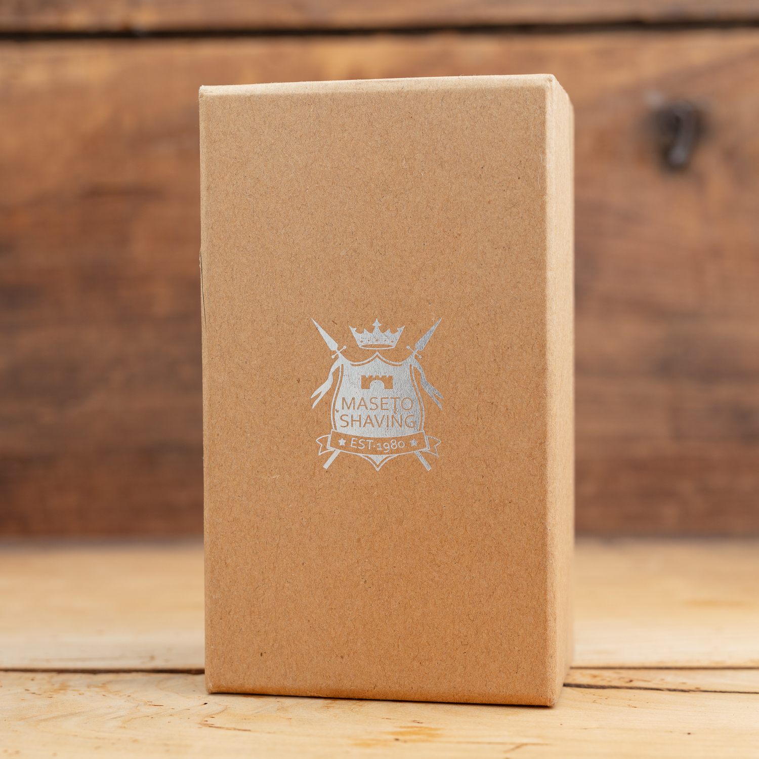 Blaireau Finest Bulb Maseto Shaving - Manche en resine beige – Image 2