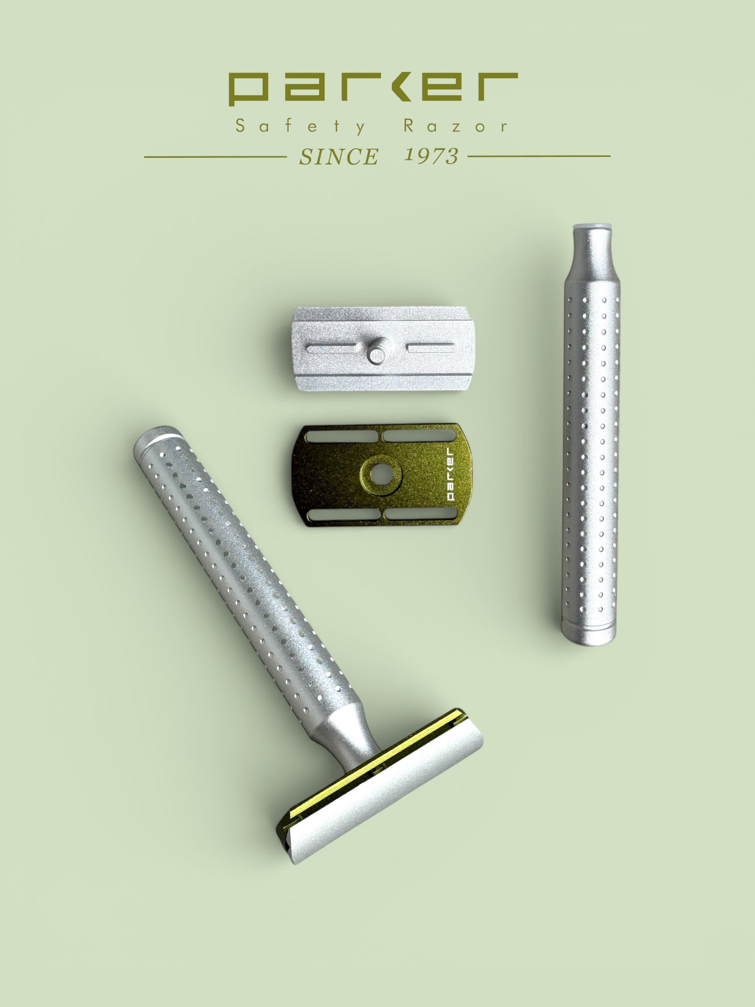 Rasoir de sécurité en aluminium Parker AeroShave-L – Image 3