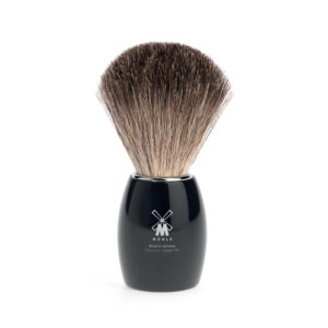 Modern-blaireau-de-rasage-muhle-pur-gris-poignee-en-resine-noir