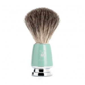 rytmo-blaireau-de-rasage-muhle-gris-premier-choix-poignee-en-resine-verte
