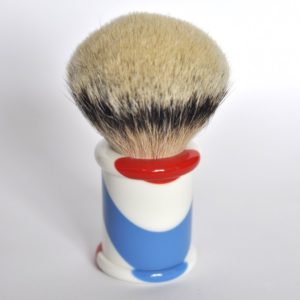 blaireau-mred-lpl-28-mm-silvertip-bulb-sur-resine-tricolore