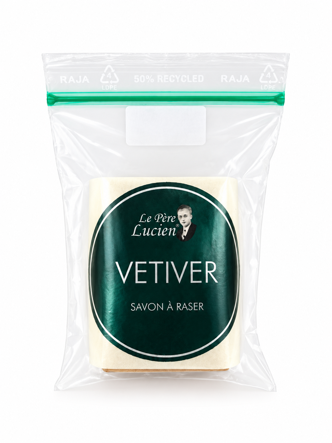 Recharge savon du barbier au karité, 98g – Vétiver