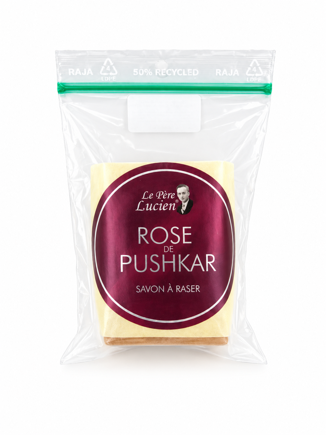 Recharge savon du barbier au karité, 98g – Rose de Pushkar